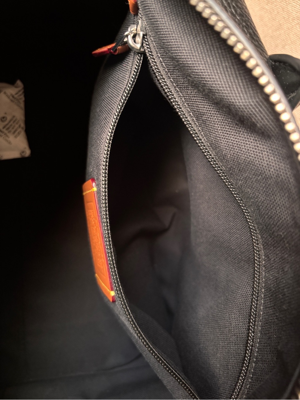 COACH Compass 35 in Black Pebbled Leather - Picture 9 of 13